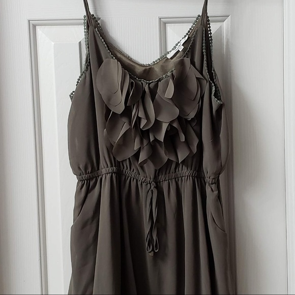 Papaya ruffle top in olive green - Large - Picture 1 of 7